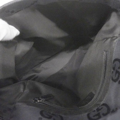 Gucci Backpack Daypack GG Canvas 003 0241 Canvas Black Silver Hardware Women