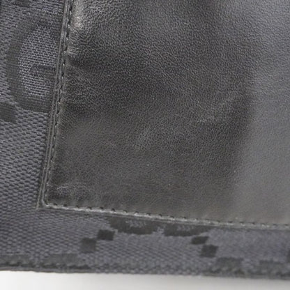 Gucci Backpack Daypack GG Canvas 003 0241 Canvas Black Silver Hardware Women