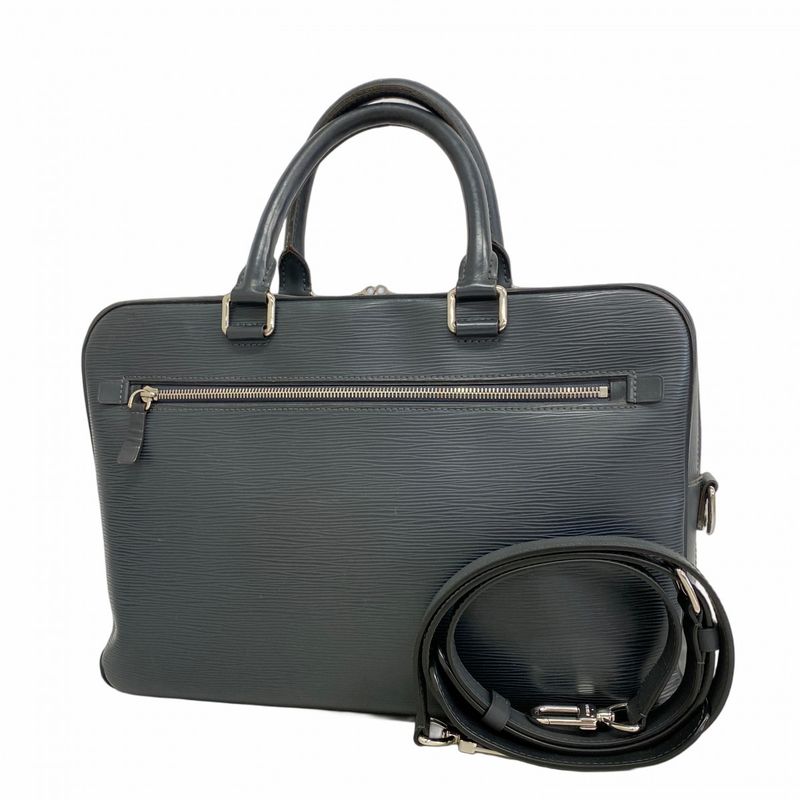Louis Vuitton Business Bag Epi Porte Documents Business M54041 Blue Nuit 2way