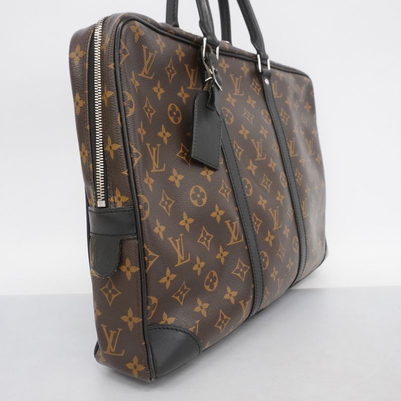 Louis Vuitton Business Bag Monogram Macassar Porte Documents Voyage M40225