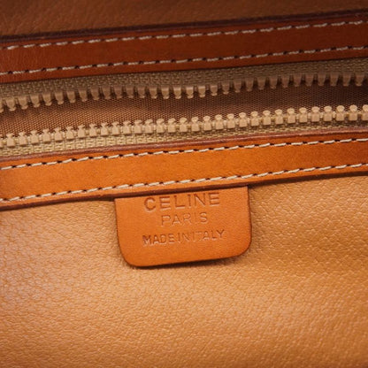 Celine Handbag Macadam PVC Brown Gold Hardware Women