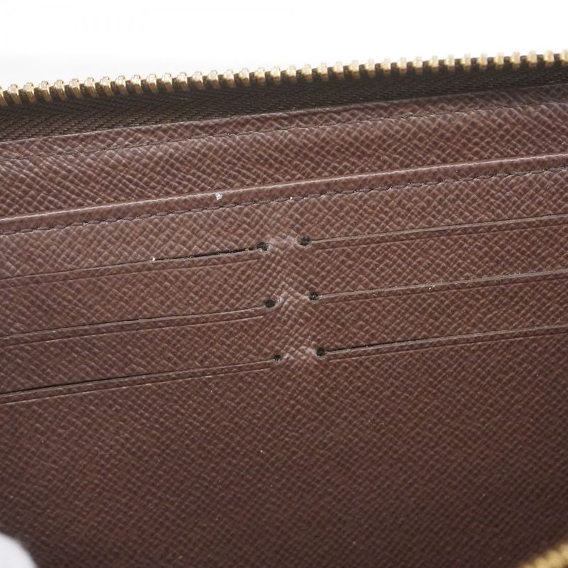 Louis Vuitton Long Wallet Damier Zippy Wallet N41661 Ebène Men Women Unisex