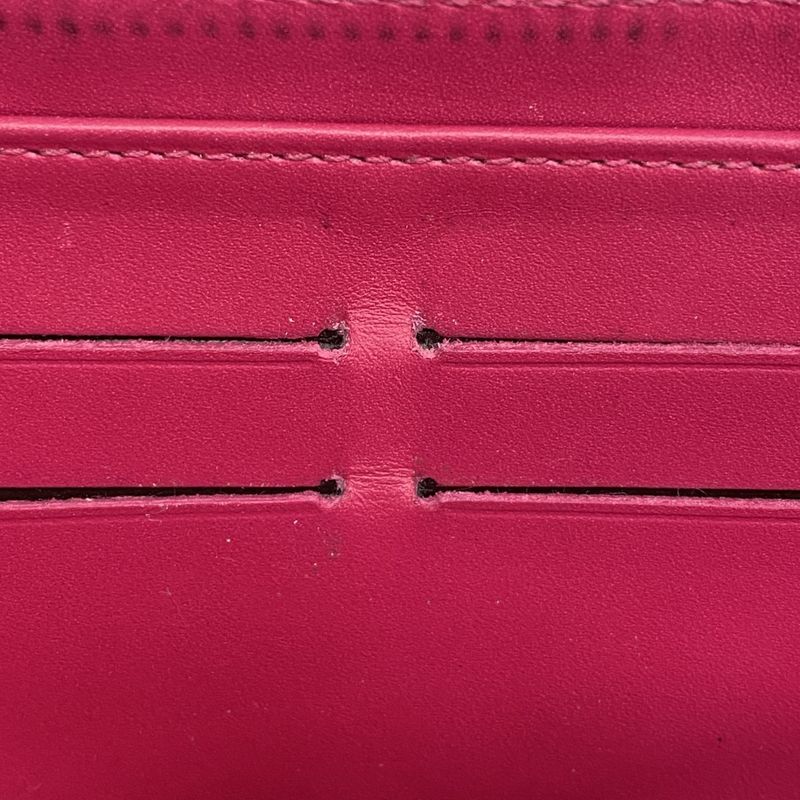 Louis Vuitton Vernis Ikat Flower Zippy Wallet M90019 Rose Andian Women's
