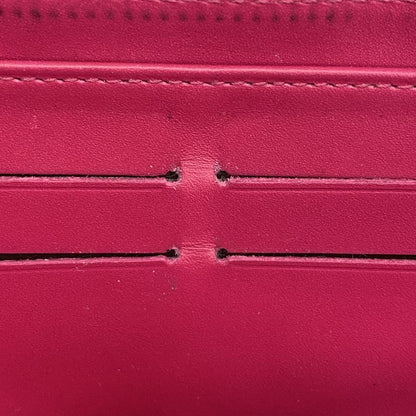 Louis Vuitton Vernis Ikat Flower Zippy Wallet M90019 Rose Andian Women's