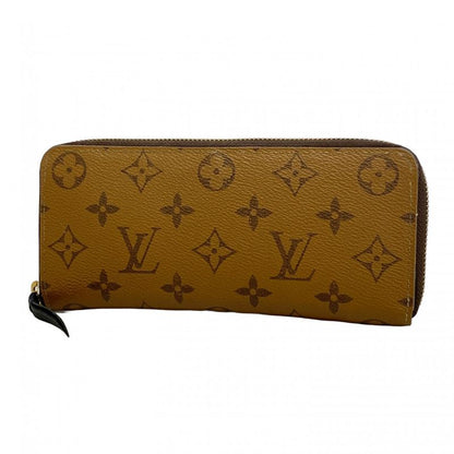 Louis Vuitton Long Wallet Monogram Reverse Portefeuille Clemence M82336 Brown