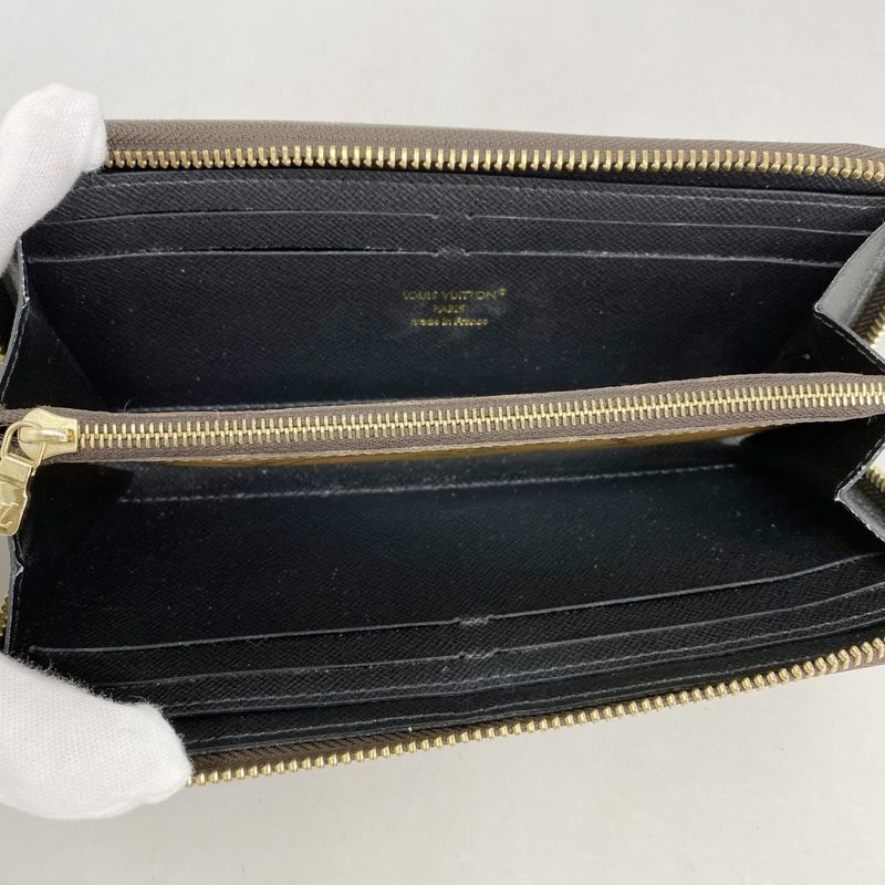 Louis Vuitton Long Wallet Monogram Reverse Portefeuille Clemence M82336 Brown