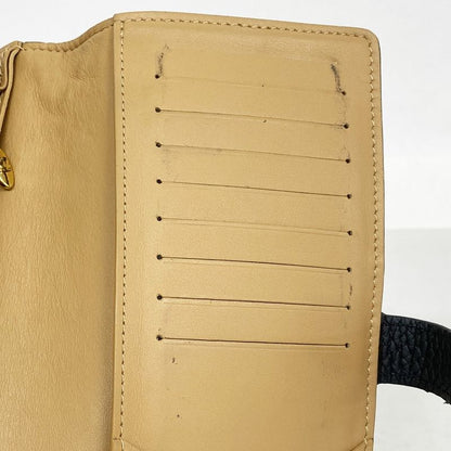 Louis Vuitton Long Wallet Taurillon LV Vertical Wallet M81330 Noir Black Ladies