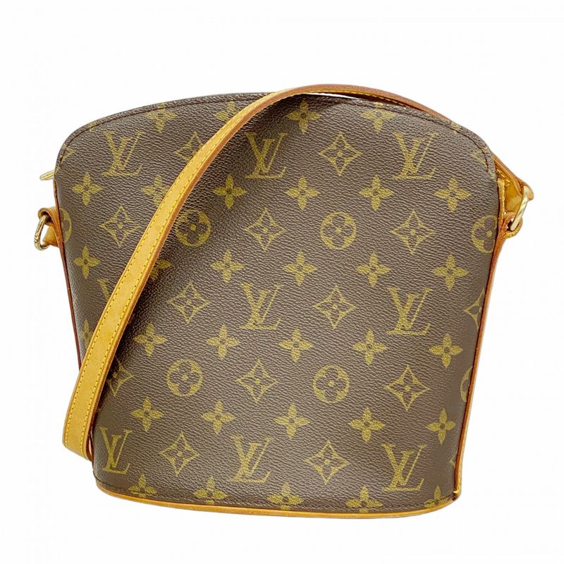 Louis Vuitton Shoulder Bag Monogram Drouot M51290 Brown Ladies