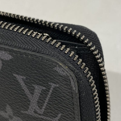 Louis Vuitton Long Wallet Monogram-eclipse Zippy Wallet Horizontal M11611 Black