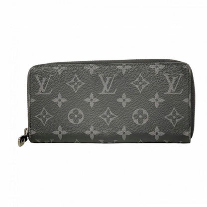 Louis Vuitton Long Wallet Monogram-eclipse Zippy Wallet Horizontal M11611 Black
