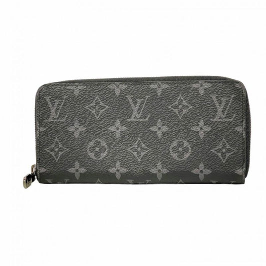 Louis Vuitton Long Wallet Monogram-eclipse Zippy Wallet Horizontal M11611 Black