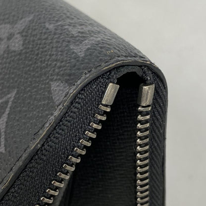 Louis Vuitton Long Wallet Monogram-eclipse Zippy Wallet Horizontal M11611 Black