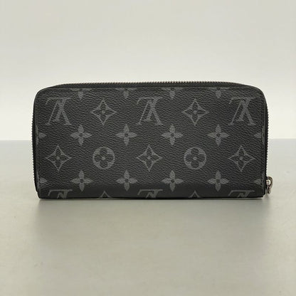 Louis Vuitton Long Wallet Monogram-eclipse Zippy Wallet Horizontal M11611 Black