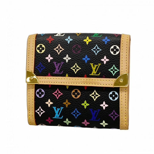 Louis Vuitton Trifold Wallet Monogram Multicolor Porte Monnivier Carte Cles Di