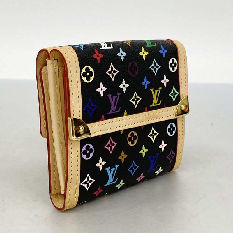 Louis Vuitton Trifold Wallet Monogram Multicolor Porte Monnivier Carte Cles Di