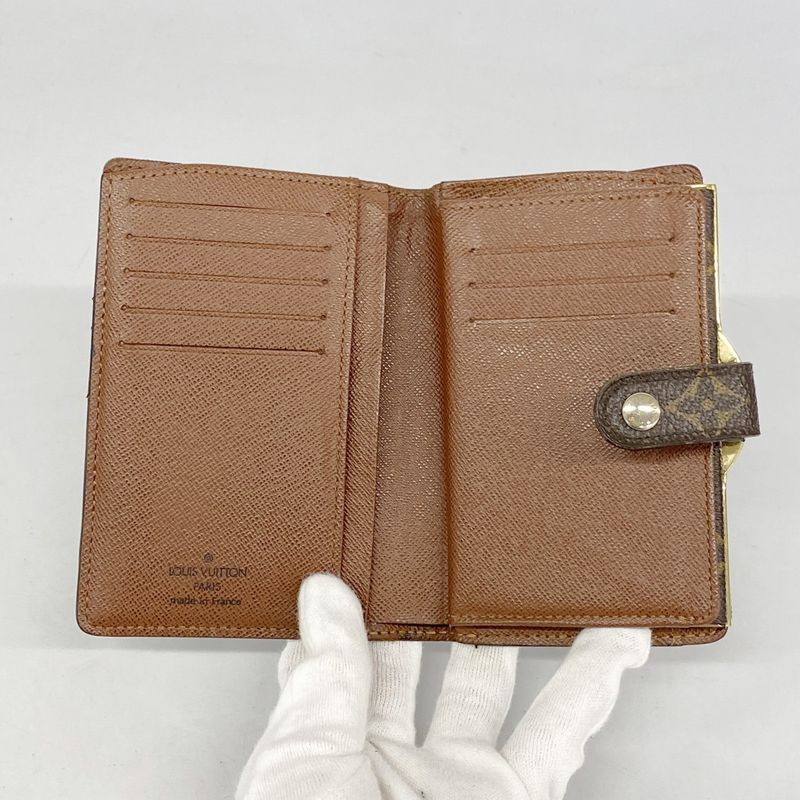 Louis Vuitton Wallet Monogram Portefeuille Viennois M61674 Brown Ladies
