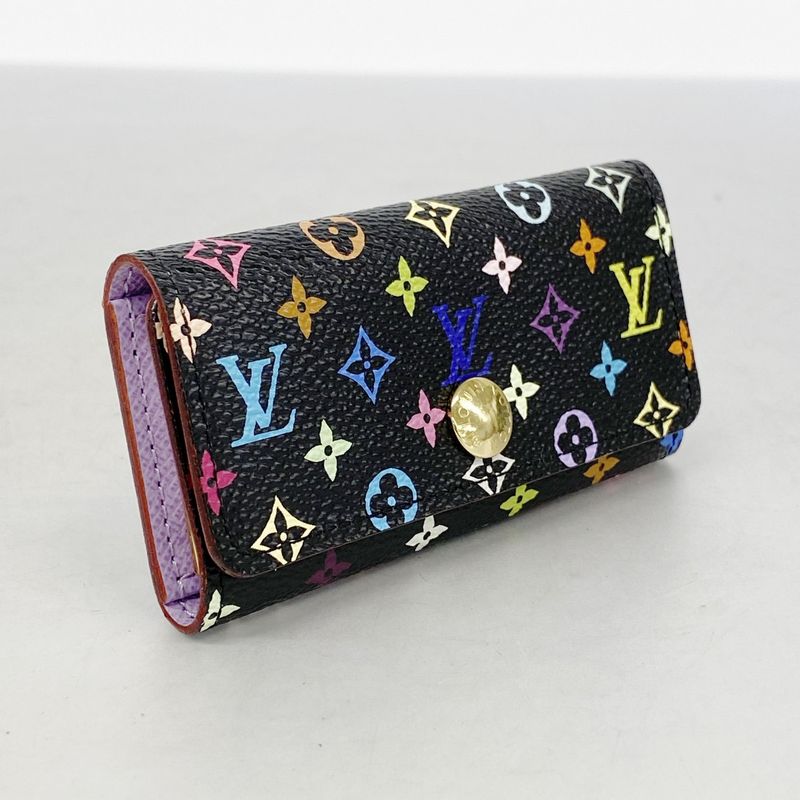 Louis Vuitton Key Case Monogram Multicolor Multicles 4 M60284 Noir Black Violle