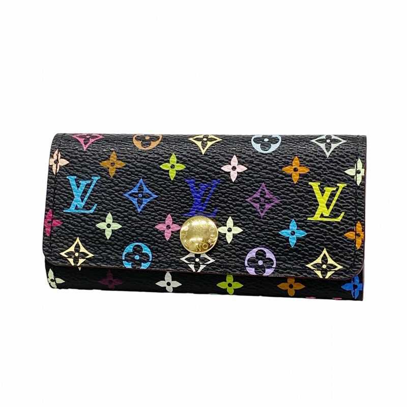 Louis Vuitton Key Case Monogram Multicolor Multicles 4 M60284 Noir Black Violle