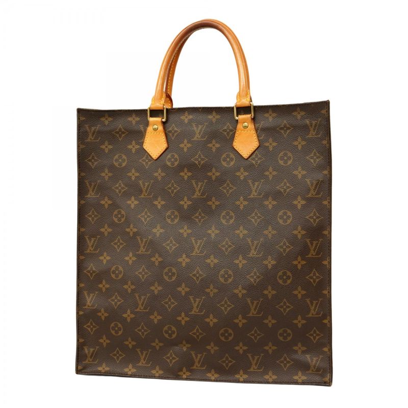 Louis Vuitton Tote Bag Monogram Sac Pla M51140 Brown Women