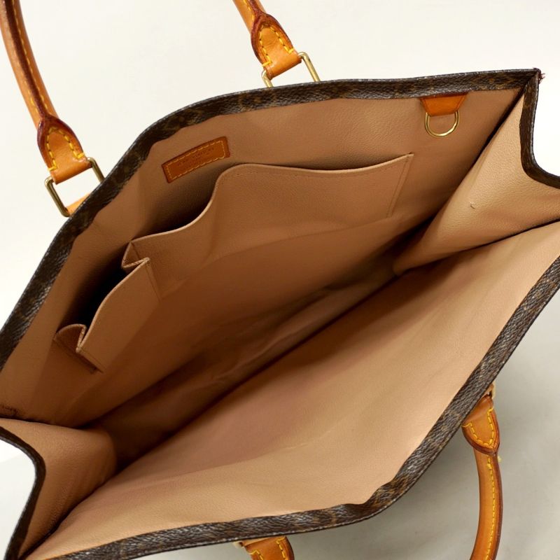 Louis Vuitton Tote Bag Monogram Sac Pla M51140 Brown Women