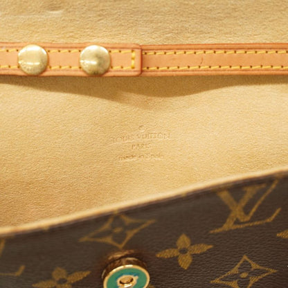 Louis Vuitton Shoulder Bag Monogram Pochette Twin PM M51854 Brown Ladies