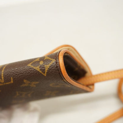 Louis Vuitton Shoulder Bag Monogram Pochette Twin PM M51854 Brown Ladies