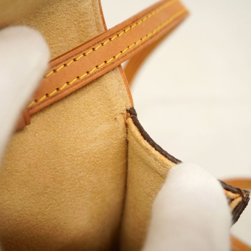 Louis Vuitton Shoulder Bag Monogram Pochette Twin PM M51854 Brown Ladies