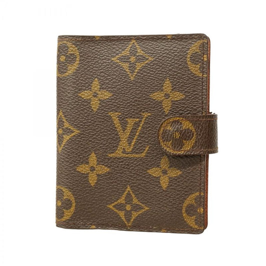 Louis Vuitton Notebook Cabas Monogram Agenda Mini R20007 Brown Men Women Unisex