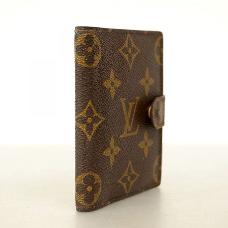 Louis Vuitton Notebook Cabas Monogram Agenda Mini R20007 Brown Men Women Unisex