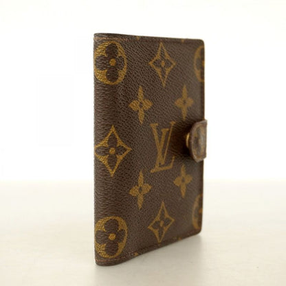 Louis Vuitton Notebook Cabas Monogram Agenda Mini R20007 Brown Men Women Unisex