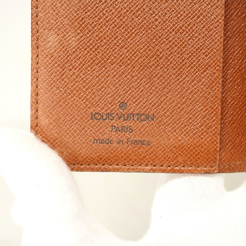 Louis Vuitton Notebook Cabas Monogram Agenda Mini R20007 Brown Men Women Unisex