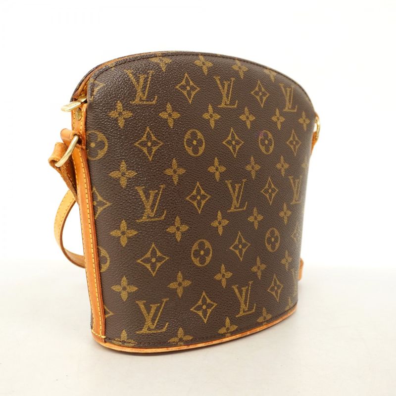 Louis Vuitton Shoulder Bag Monogram Drouot M51290 Brown Ladies