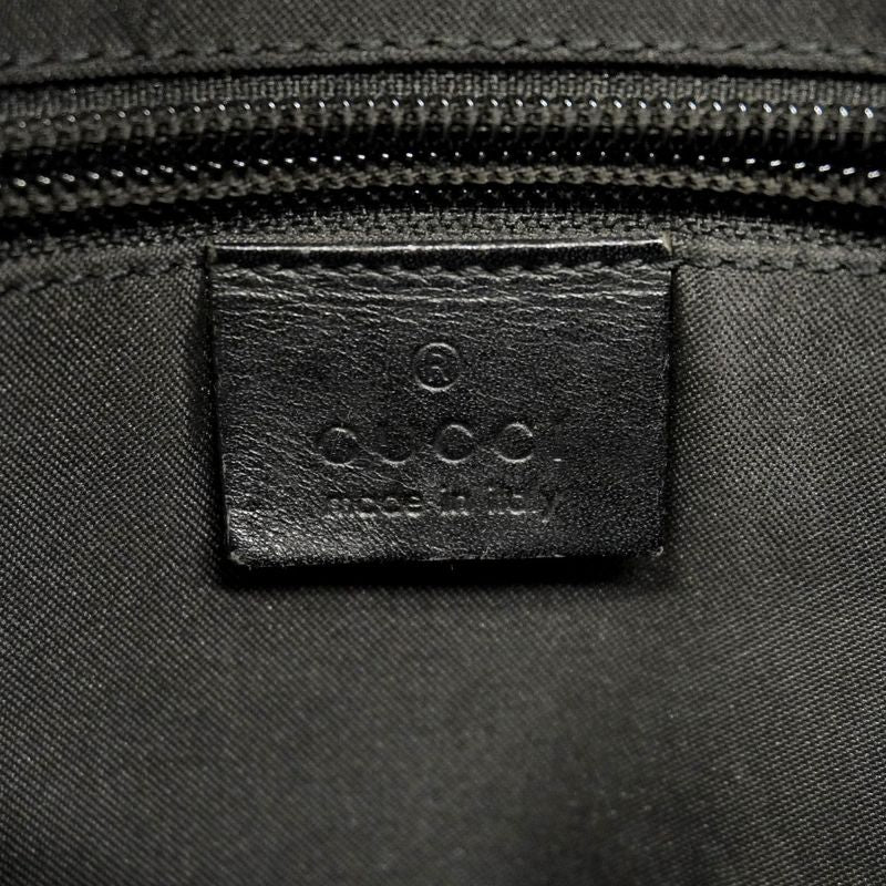 Gucci Shoulder Bag GG Canvas 018 1612 Canvas Black Silver Hardware Women