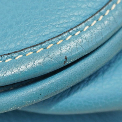 Hermes Shoulder Bag Evelyn 2PM Taurillon Clemence Blue Jean Silver Hardware □I