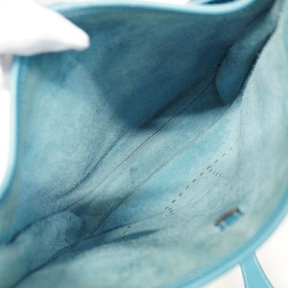 Hermes Shoulder Bag Evelyn 2PM Taurillon Clemence Blue Jean Silver Hardware □I