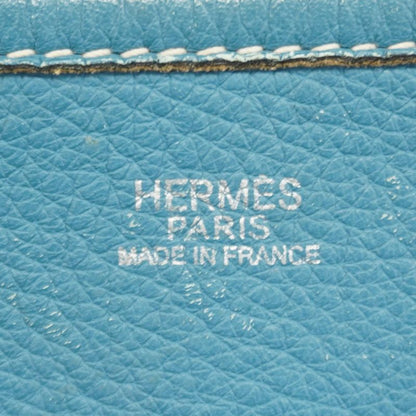 Hermes Shoulder Bag Evelyn 2PM Taurillon Clemence Blue Jean Silver Hardware □I