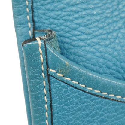 Hermes Shoulder Bag Evelyn 2PM Taurillon Clemence Blue Jean Silver Hardware □I