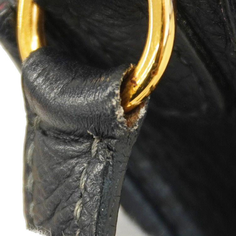 Hermes Shoulder Bag Evelyn TPM Taurillon Clemence Blue Indigo Gold Hardware □G