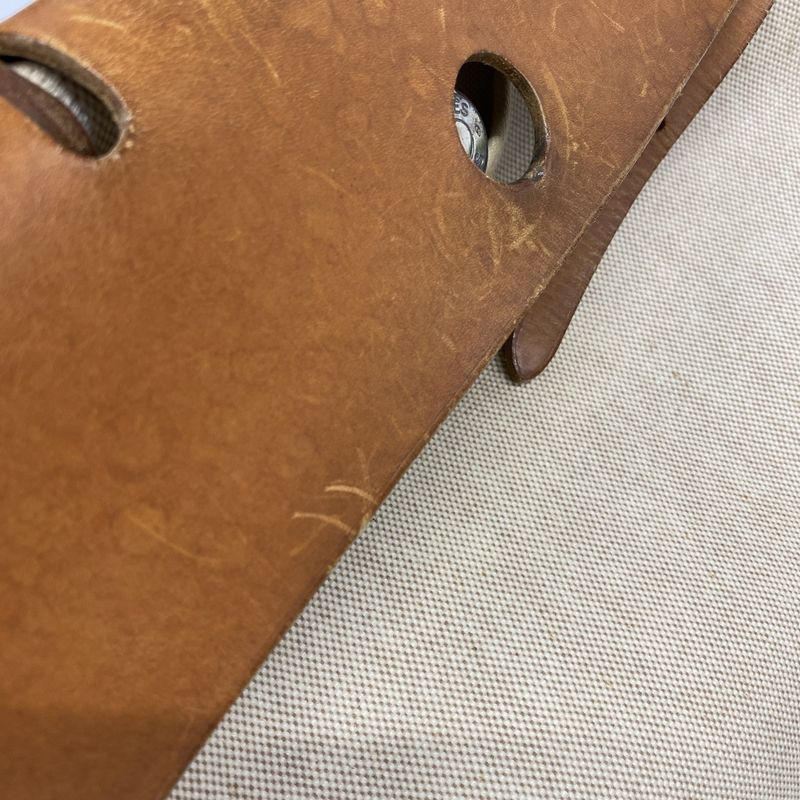 Hermes Handbag Herbag Her Bag MM Toile Ash Beige Silver Hardware □C Engraved