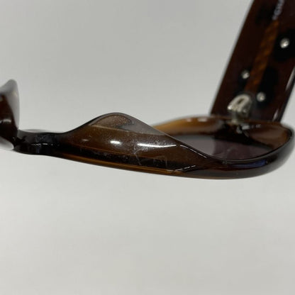 Chanel Sunglasses Camellia 5113 Plastic Brown Silver Hardware Women