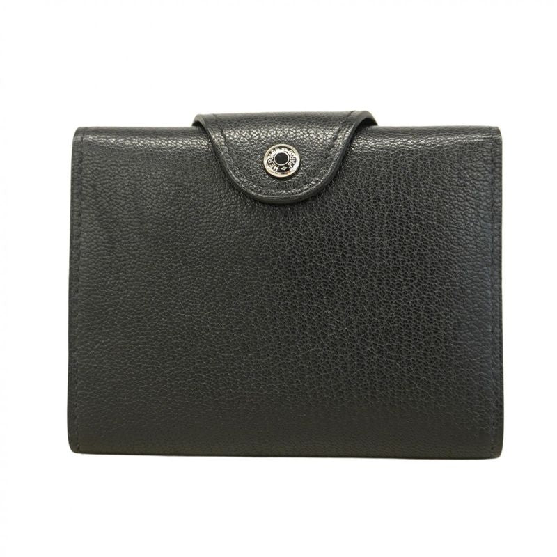 Hermes Coin Case Iliad Ulysse Compact Evercolor Black Silver Hardware B