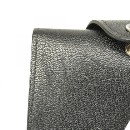 Hermes Coin Case Iliad Ulysse Compact Evercolor Black Silver Hardware B