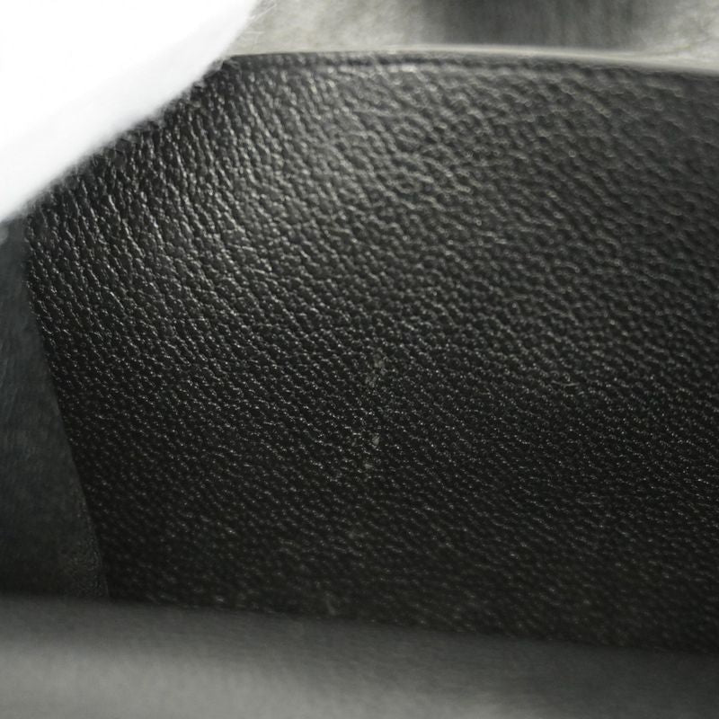 Hermes Coin Case Iliad Ulysse Compact Evercolor Black Silver Hardware B