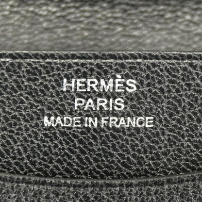 Hermes Coin Case Iliad Ulysse Compact Evercolor Black Silver Hardware B
