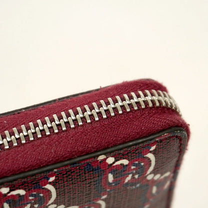 Gucci Coin Case GG Shadow 802024 PVC Bordeaux Silver Hardware Men Women Unisex