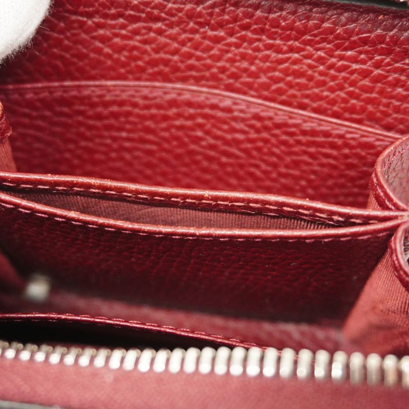 Gucci Coin Case GG Shadow 802024 PVC Bordeaux Silver Hardware Men Women Unisex