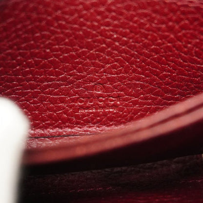 Gucci Coin Case GG Shadow 802024 PVC Bordeaux Silver Hardware Men Women Unisex