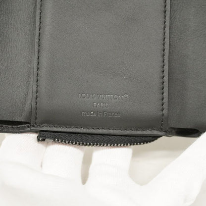 Louis Vuitton Trifold Wallet LV Aerogram Portefeuille Pilot M81740 Black Men's