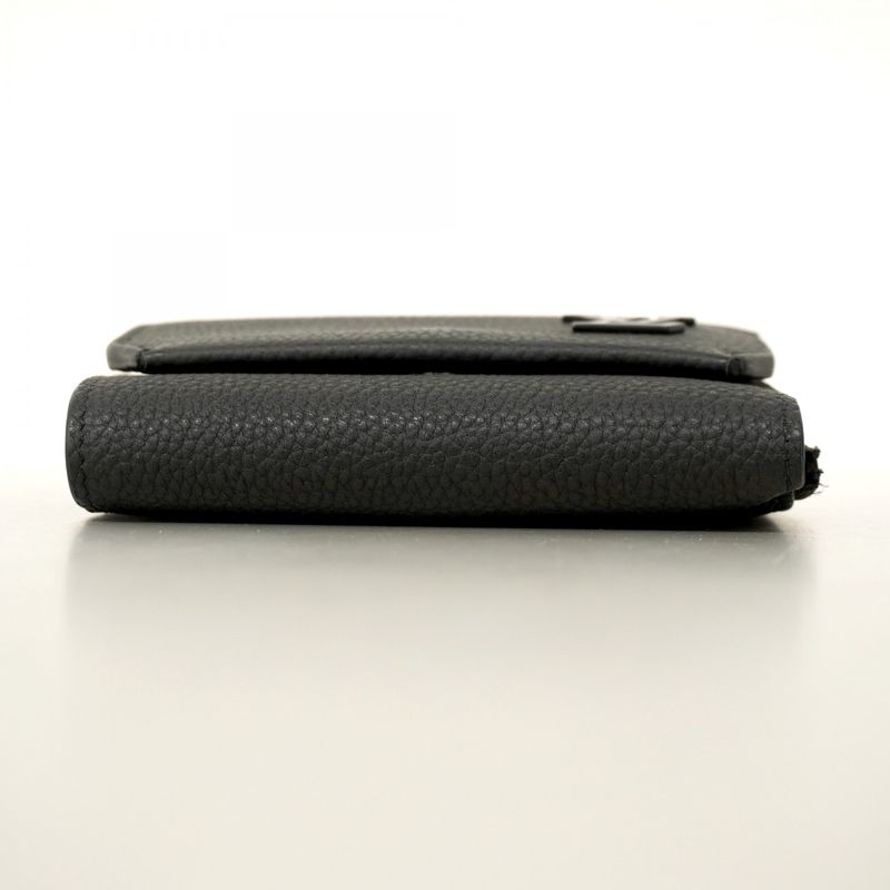 Louis Vuitton Trifold Wallet LV Aerogram Portefeuille Pilot M81740 Black Men's