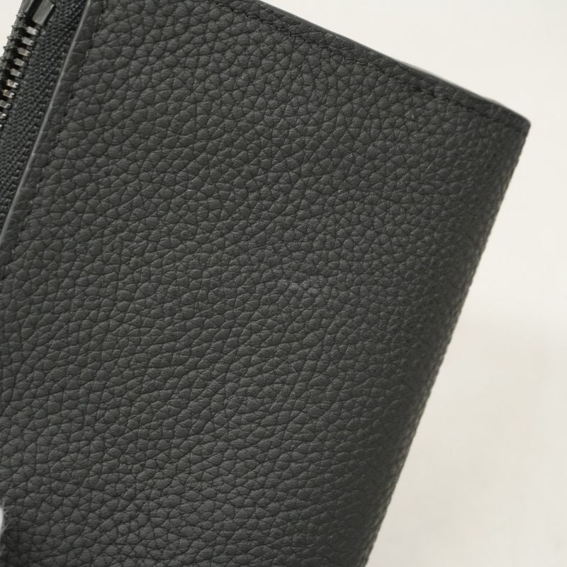 Louis Vuitton Trifold Wallet LV Aerogram Portefeuille Pilot M81740 Black Men's